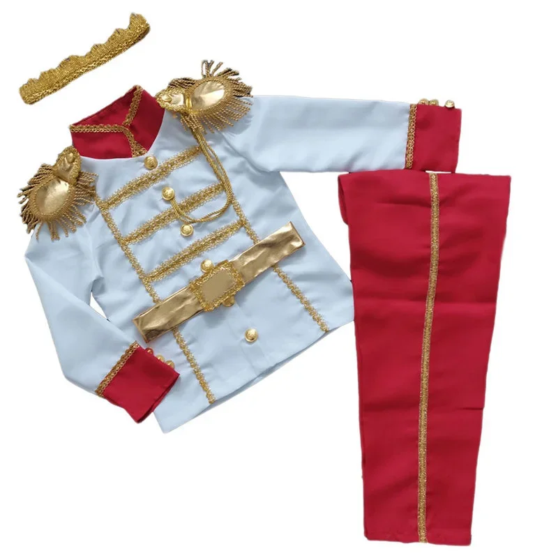 Little Prince Cosplay Costume para crianças, roupas extravagantes de Halloween, roupas charmosas para bebês meninos, carnaval, festa de aniversário