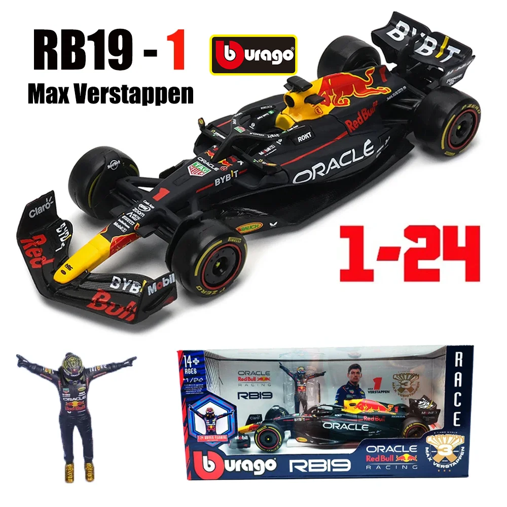 

Bburago 1:24 2023 F1 Red Bull RB19 Estación Americana # 1 Perez # 11 Modelo de coche de aleación Fórmula Uno Modelo de fundición