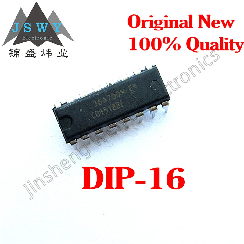 

(10/50 pieces) CD4518BE CD4518 DIP-16 CMOS Dual BCD Up Counter Chip Original Stock/New Stock/Active Components Electronics