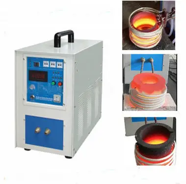 Induction Heating Metals Melting Machine With Crucible For Melting Gold Silver Brass Copper Iron Etc With Pro-long Cable