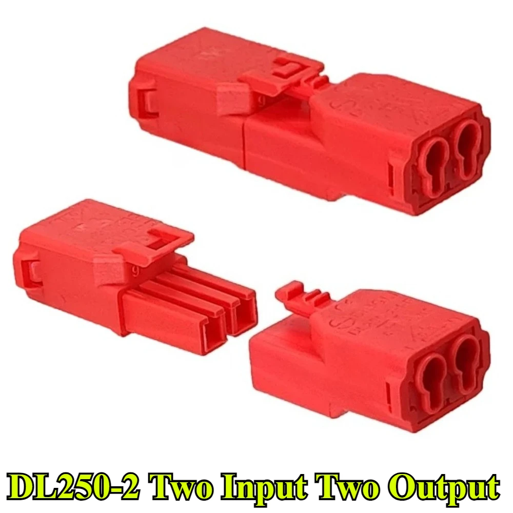 5/10/30Pcs/lot DL250-2/3/4/5 Wire Terminal Block DL250 Input Output Quick-read Terminal Block Male Female Plug-in Connector