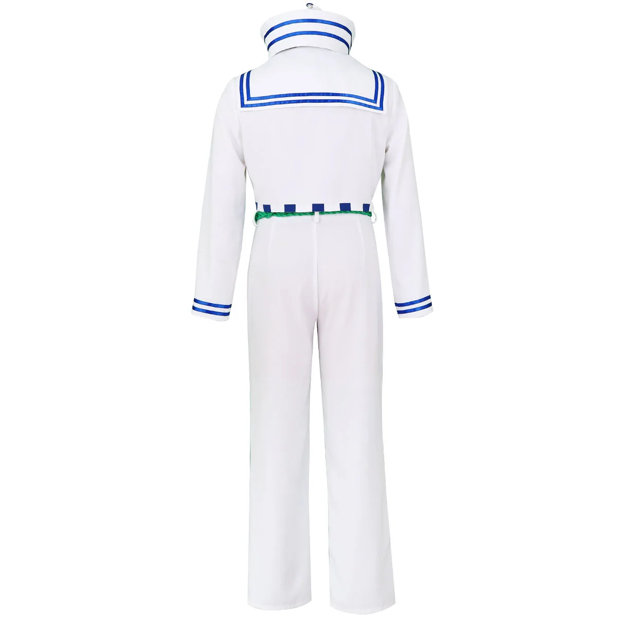 Anime Higashikata Josuke Cosplay Costume Mens Suit White Army Uniform Coat Pants Belt Hat Tie Halloween Christmas Outfit view 3
