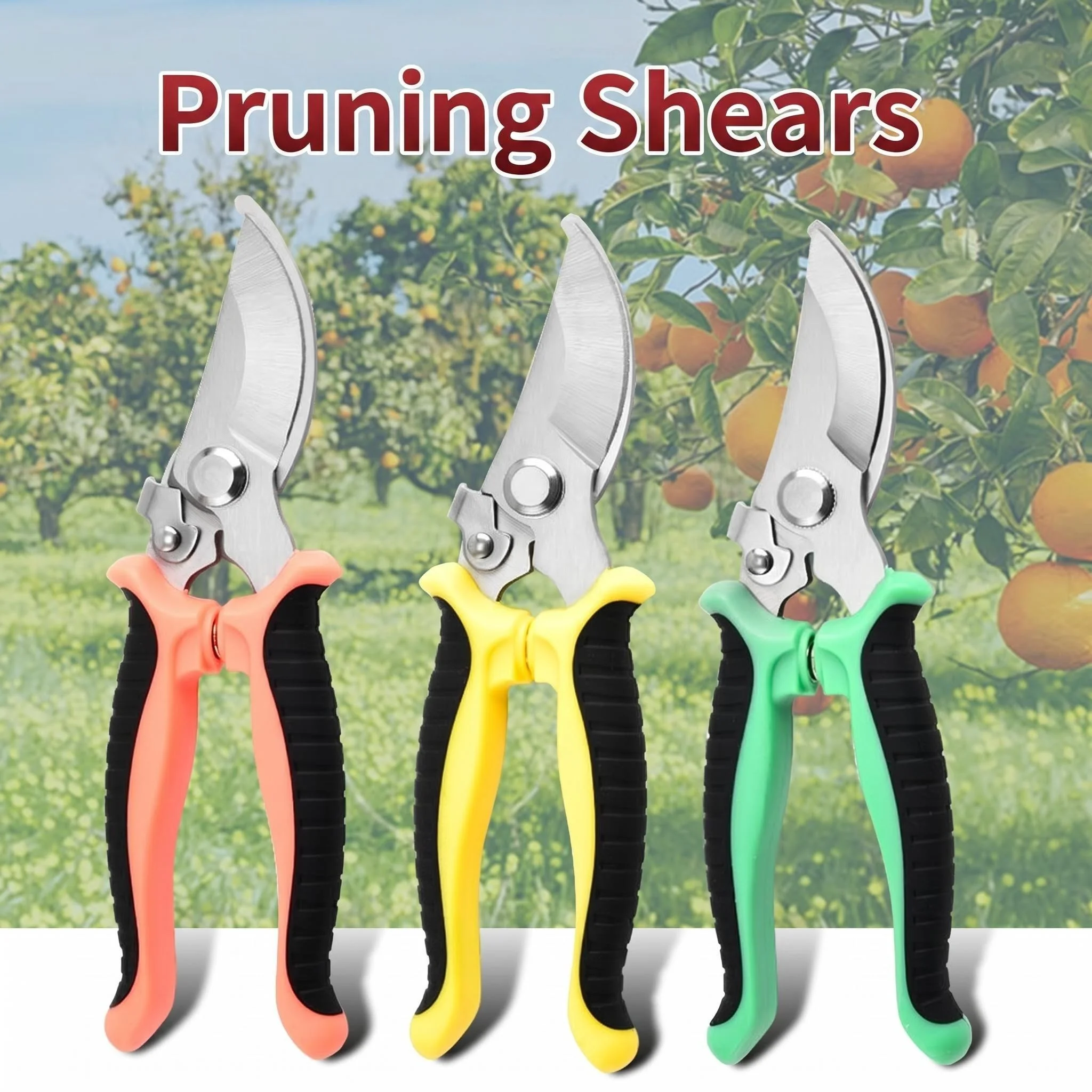 Factory Direct Stainless Steel Garden Pruning Shears For Fruit Trees And Household Gardening