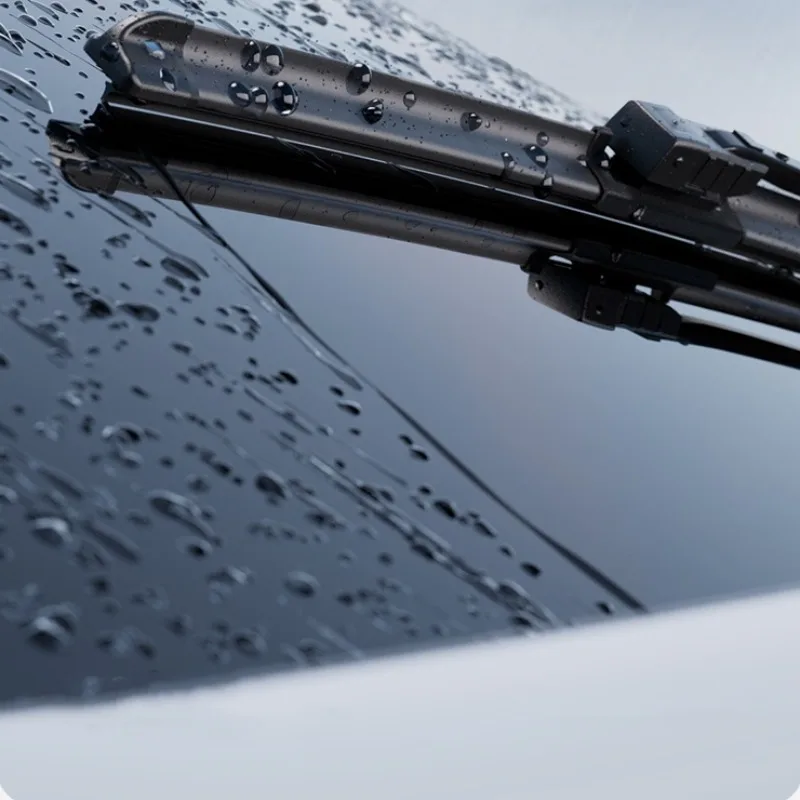 Kreeqe Silicone Coated Wiper with Silent Rubber Strip for Car Rain Protection