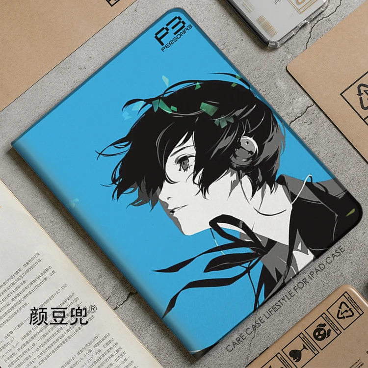 

PERSONA3 P3 Anime S.E.E.S For Samsung Galaxy Tab A7 Lite 8.7 2021 Case S9 Plus Tri-fold stand Cover Galaxy Tab S6 Lite S8 Plus