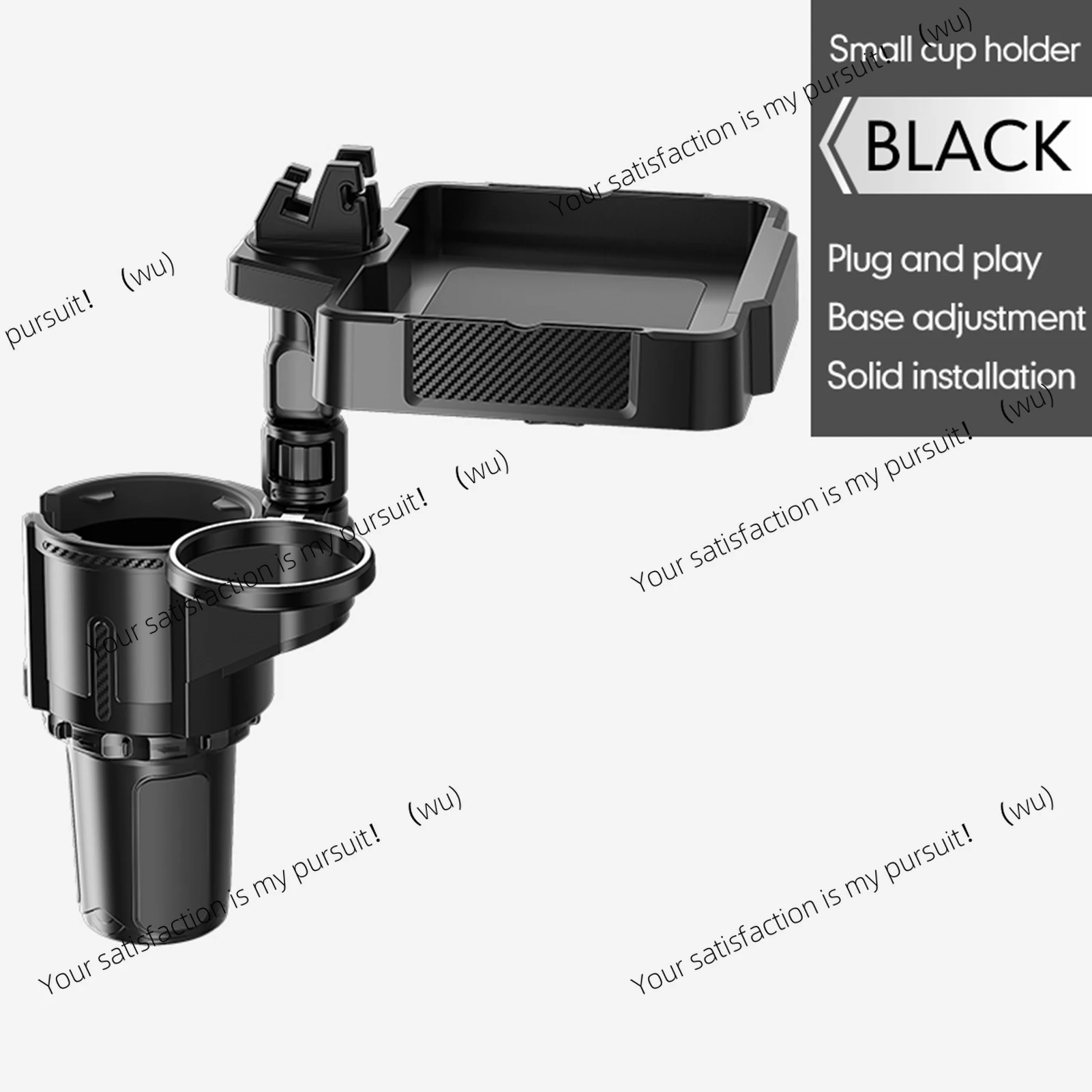 Cup Holder Tray for Car Dual Cap Holder 4 IN 1 Adjustable Car Cup Holder Car Drink Phone Holders Snack Tray Expander