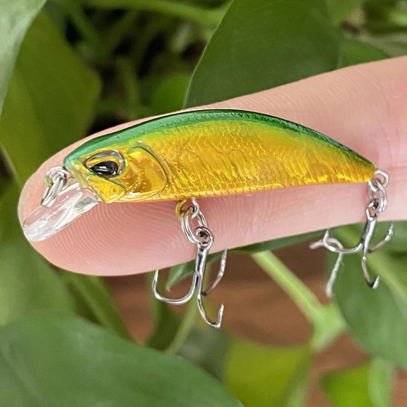 Mini Minnow Sinking Fishing Bait 38mm 3.2g Isca Artificial Micro Wobblers Bass Trout Minnow Hard Bait