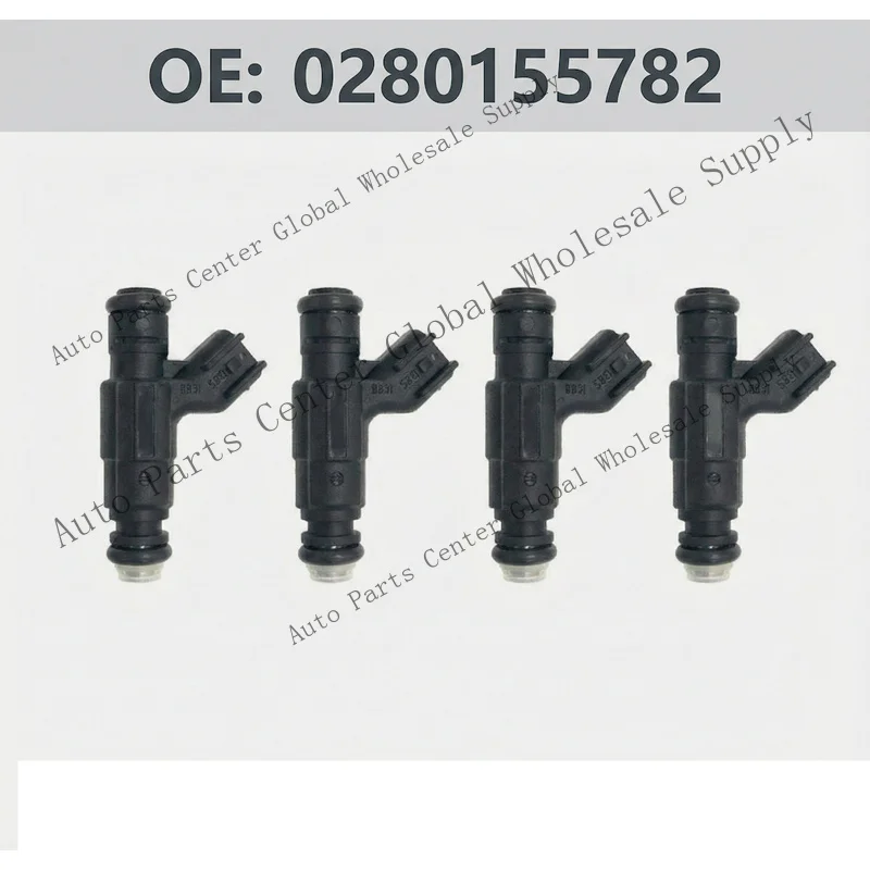 L+ 4x Upgrade 4-Hole Fuel Injectors 4669772 for Chrysler Cirrus 2.0L Reman
