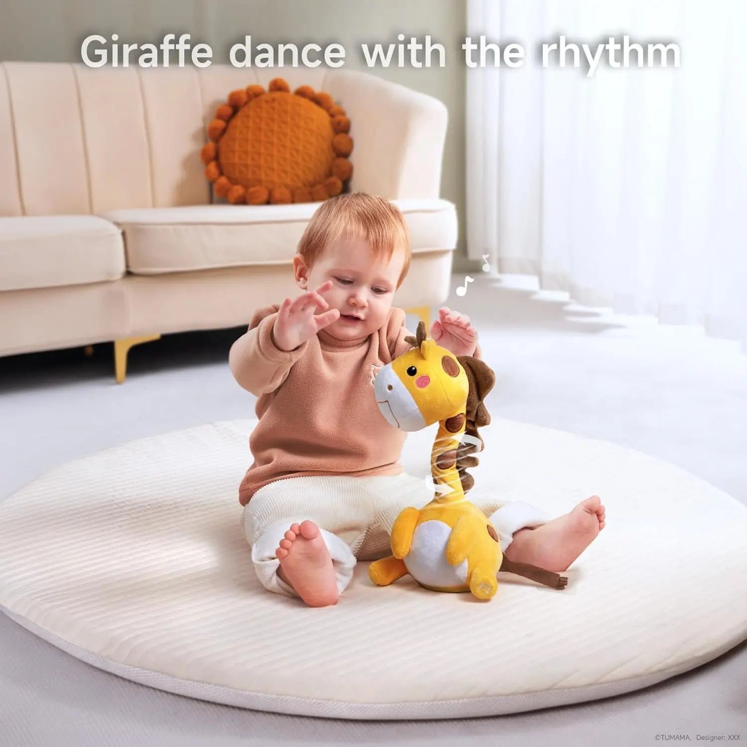 Girafe roi en peluche douce électronique, jouet phtalcinétique, imitation, torsion, enregistrement, répétition de ce que vous dites, chant