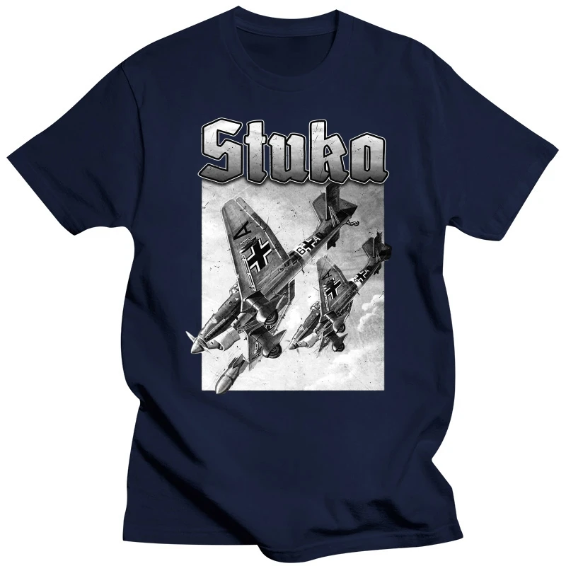 Stuka T-Shirt Flugzeug Legende Luft Jagdgeschwader BW Men'S T-Shirts Summer Style Fashion Swag Men T Shirts