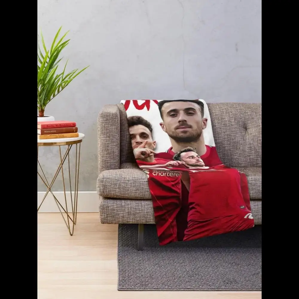 

Плед Diogo Jota You'll Never Walk Alone, мягкий плюшевый текстиль для уютного декора гостиной