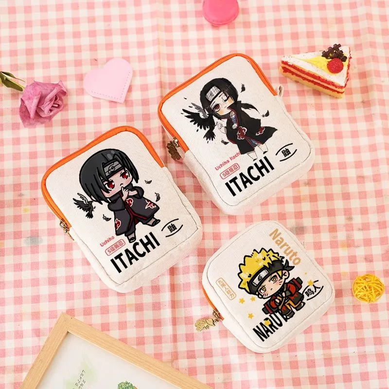 Neue NARUTO Uzumaki Naruto Uchiha Sasuke Hatake Kakashi Umhängetasche mit Hohem Farbwert für Mobiltelefon und Kleingeld – Detail 5