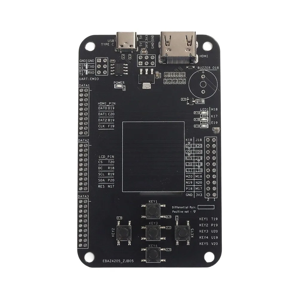 2pcs-black-unsoldered-adapter-board-kit-for-ebaz4205-development-base-plate-with-screen-diy-soldering-accessory