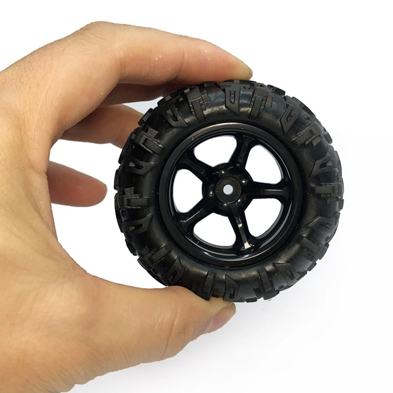 4Pcs Rubber Tire Wheel Tyre for 9300 9310 PXtoy 9300 9302 9303 9304 1/18 RC Car Spare Parts Accessories [bjve-Toy] view 3