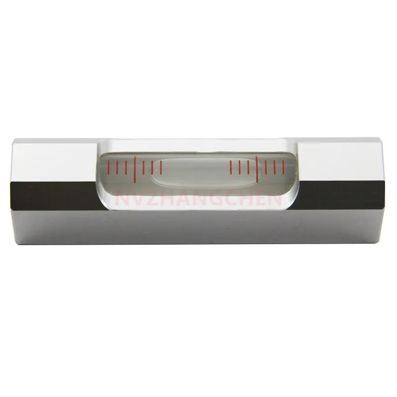 High Precision Mini Strip Spirit Level Bubble Portable Bubble Level Ruler Mechanical Fitter 0.02mm/m For DIY Woodworking