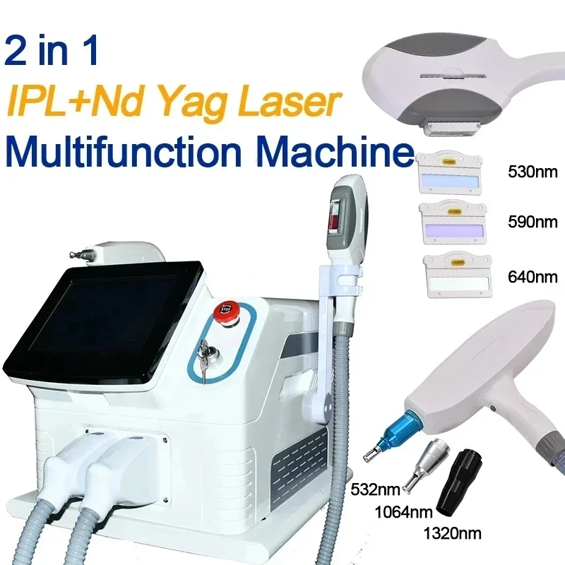 2024 Multifunctional 2 In 1 Laser Hair Removal Portable Tattoo Removal Ipl Opt Hair Removal Machine Diode Laser Machine