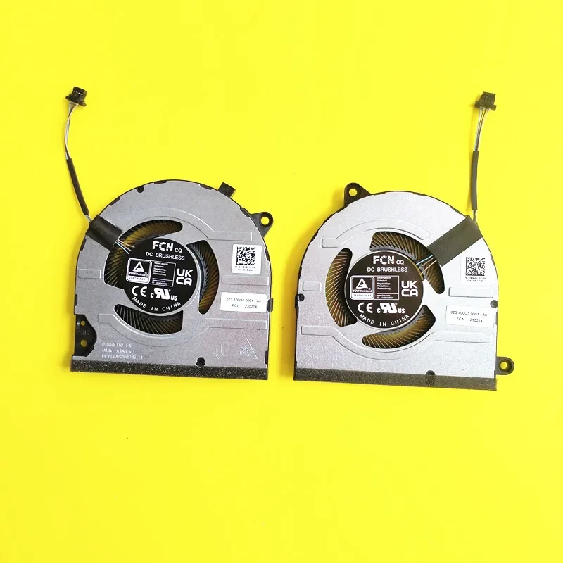 Replacement Laptop CPU GPU Cooling Fan For Dell 0HV9W8 0D8MWV DFS5K12214161H 023.100U3.0001 023.100U4.0001 DFS5K12214161H