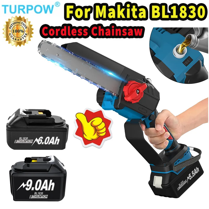 8-calowa akumulatorowa piła łańcuchowa Łańcuch o wysokiej twardości do akumulatora Makita BL1830 18v BL1840 BL1850 BL1860 Elektryczna piła łańcuchowa