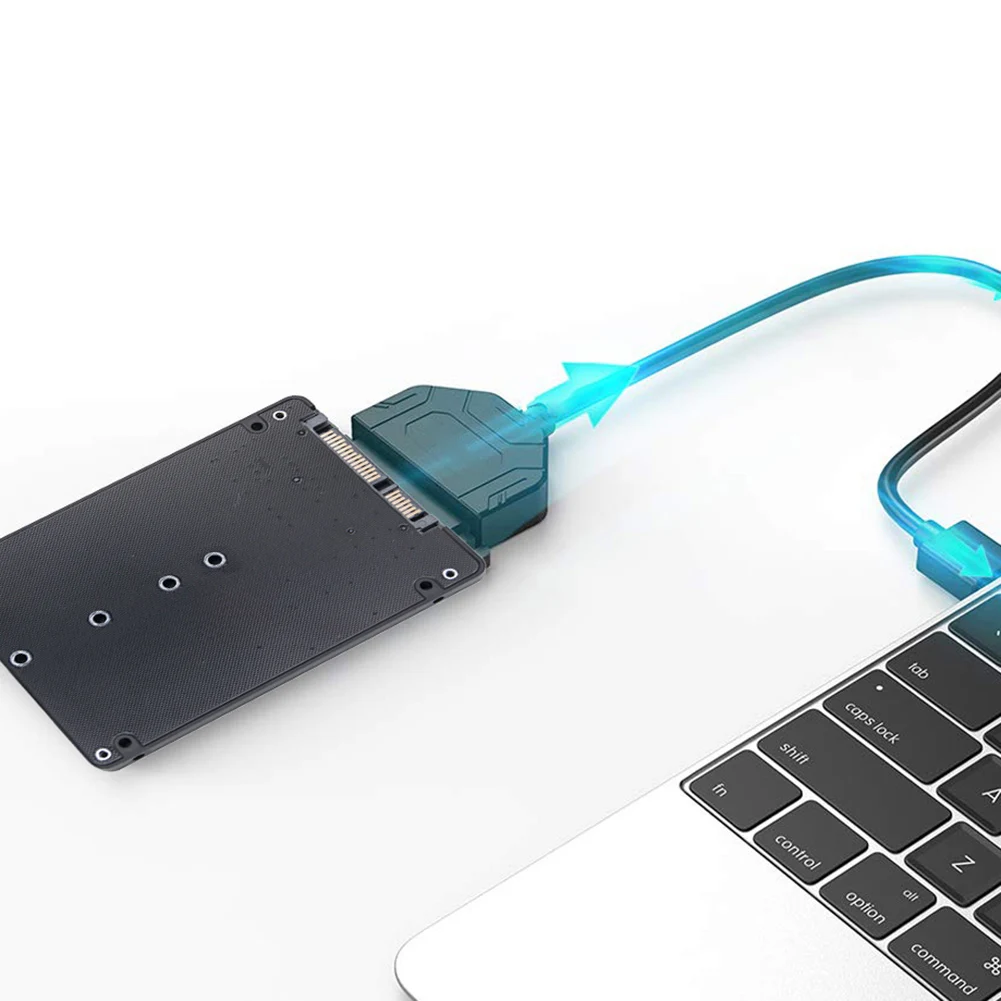 M.2 Converting Solid-state SSD to Sata3 External Hard Disk Box Ngff Msata to Serial Port Conversion Card Dual-use Two-in-One
