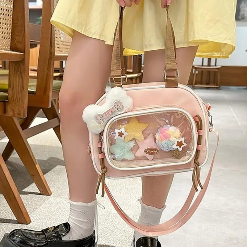 

X90D Large Capacity Japanese Aesthetic Shoulder Bag Nylon Fabric Crossbody Bags For Daily Commute And Outdoor Activities