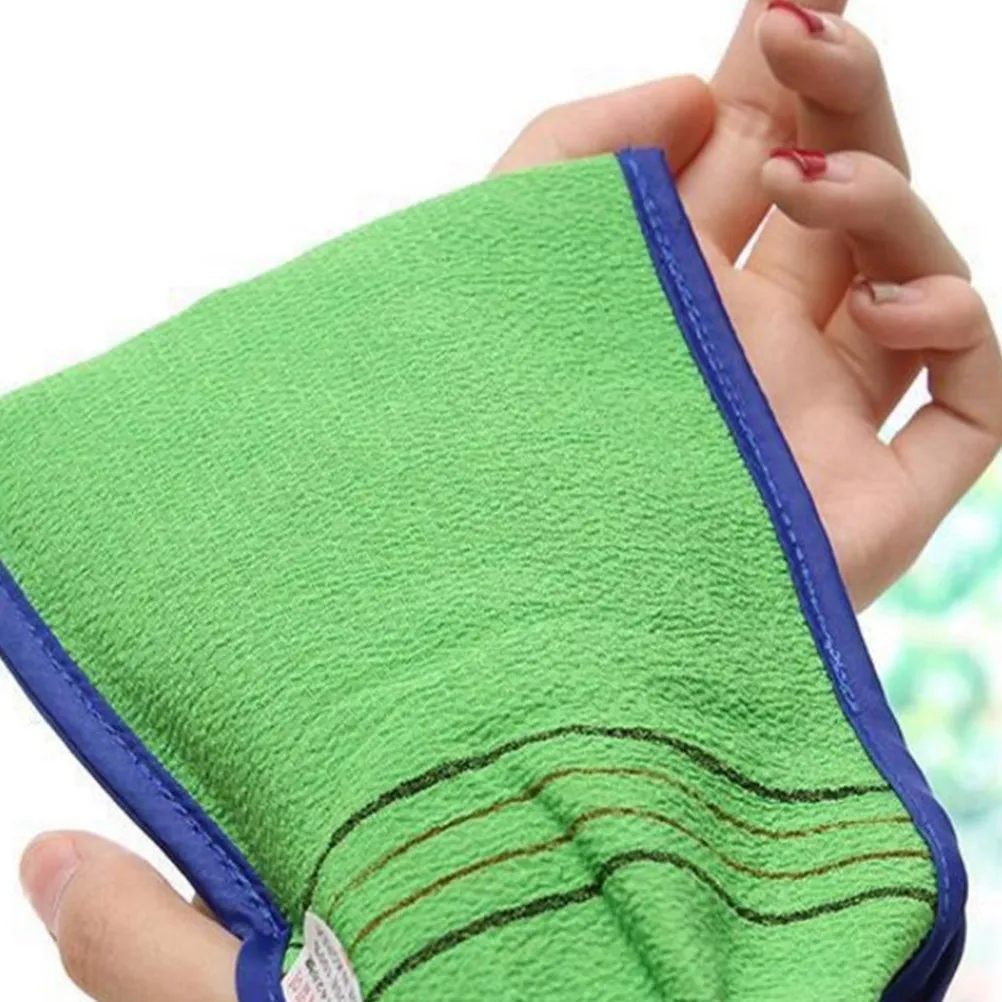 

3Pcs Odor Free Bamboo Fiber Exfoliating Gloves Suitable for All Skin Types Body Scrub Renewal Glove for Shower Bath Time