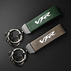 High-Grade leather Motorcycle Keychain Holder Keyring For HONDA VFR 400 750 800 800F Fi/W1 VTEC 1200F 1200X Crosstourer 1200