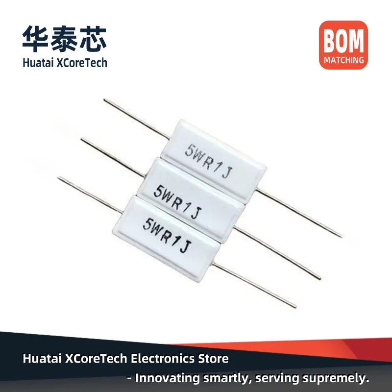 10PCS DIP Cement Type Resistors 5W 5% 0.68Ω 0.75Ω 0.82Ω 1.2Ω 1.5Ω 1.8Ω 2Ω 2.2Ω 2.4Ω 2.7Ω 3Ω 3.3Ω 3.6Ω 3.9Ω 4.7Ω 5Ω 5.1Ω 5.6Ω