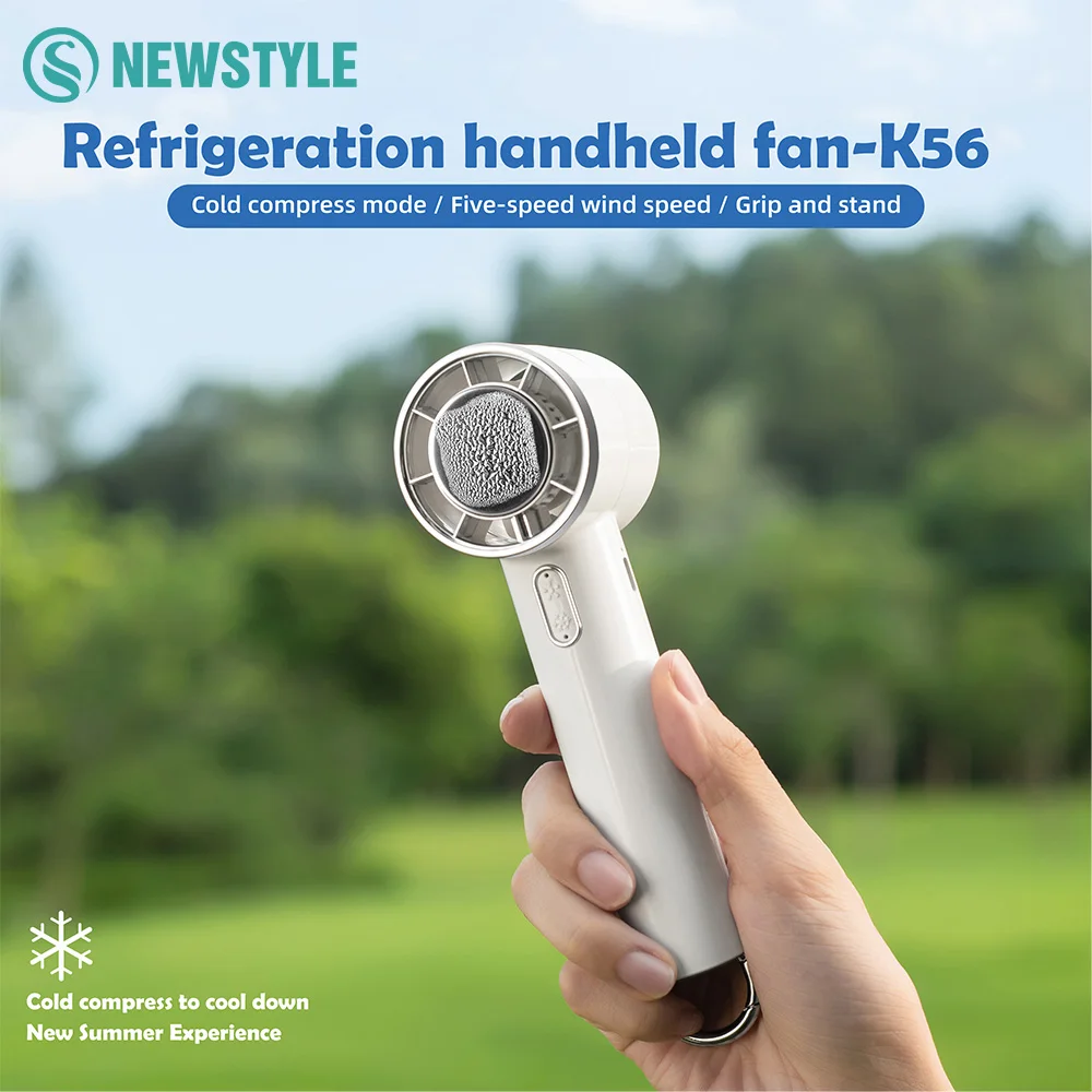 

Миниатюрный портативный турбовентилятор с 5 скоростями, регулируемой силой ветра, USB-зарядкой, мощным потоком воздуха, функцией холодного компресса и портативным крючком