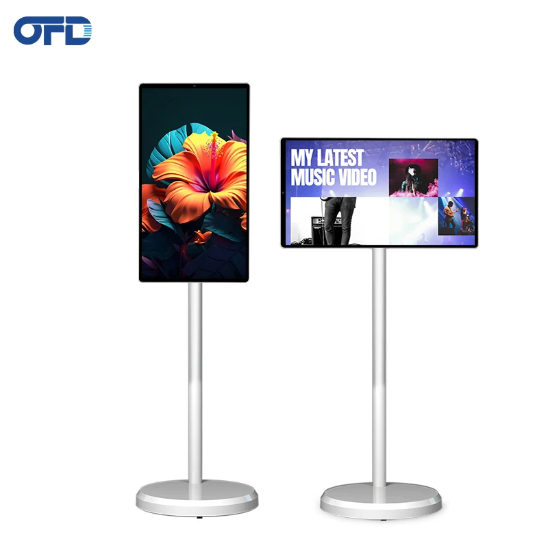 Portable Tv 21.5 Inch LCD Smart Television 6G+128G Portable Smart Tvs With Built-in Camera Wireless Screen Casting Smart Tv