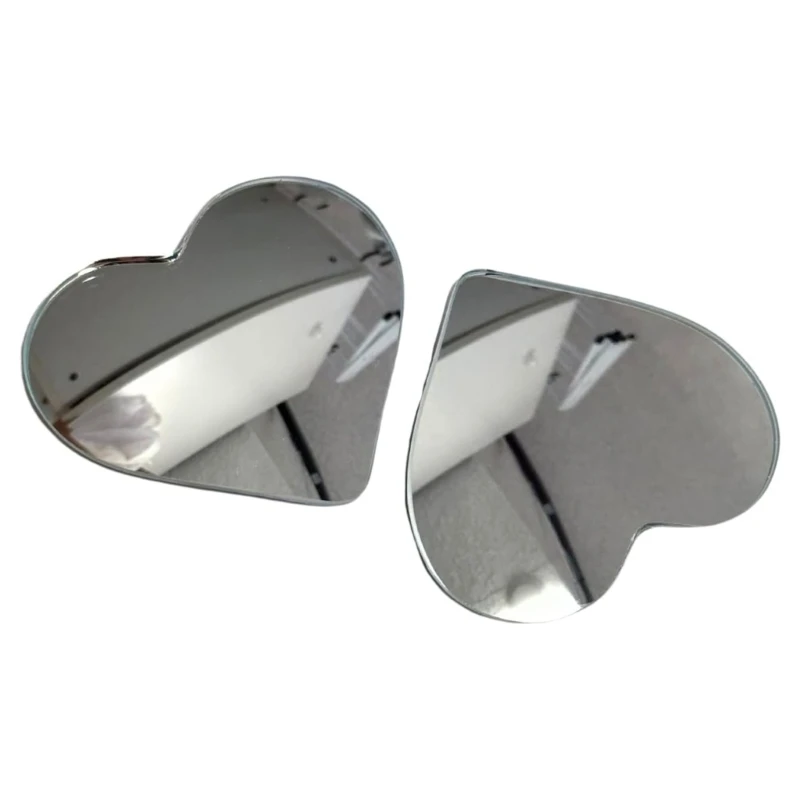 

652F Blind Spots Mirrors Heart Shaped Convex Rearview Side Mirror for Enhanced Safety Universal Car Wide Side Mirror