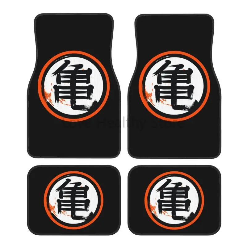 

Custom DBZ Kanji Car Floor Mats Set of 4 Pieces Automotive Front and Rear Non-Slip Foot Mats for Car Suv Truck All-Weather