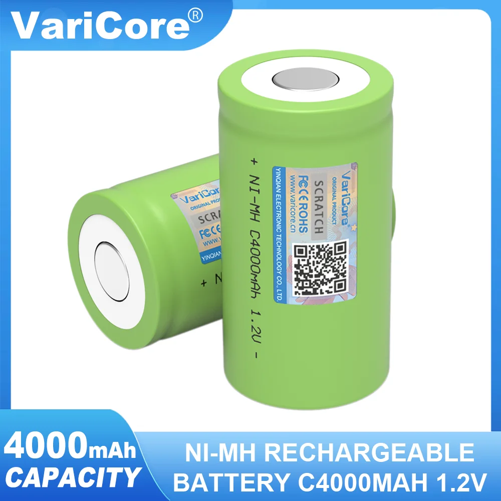 

VariCore 1,2 В Ni-MH C4000 мАч 26500 аккумуляторная батарея c для умного ЖК-электрического игрушки с дистанционным управлением водонагреватель