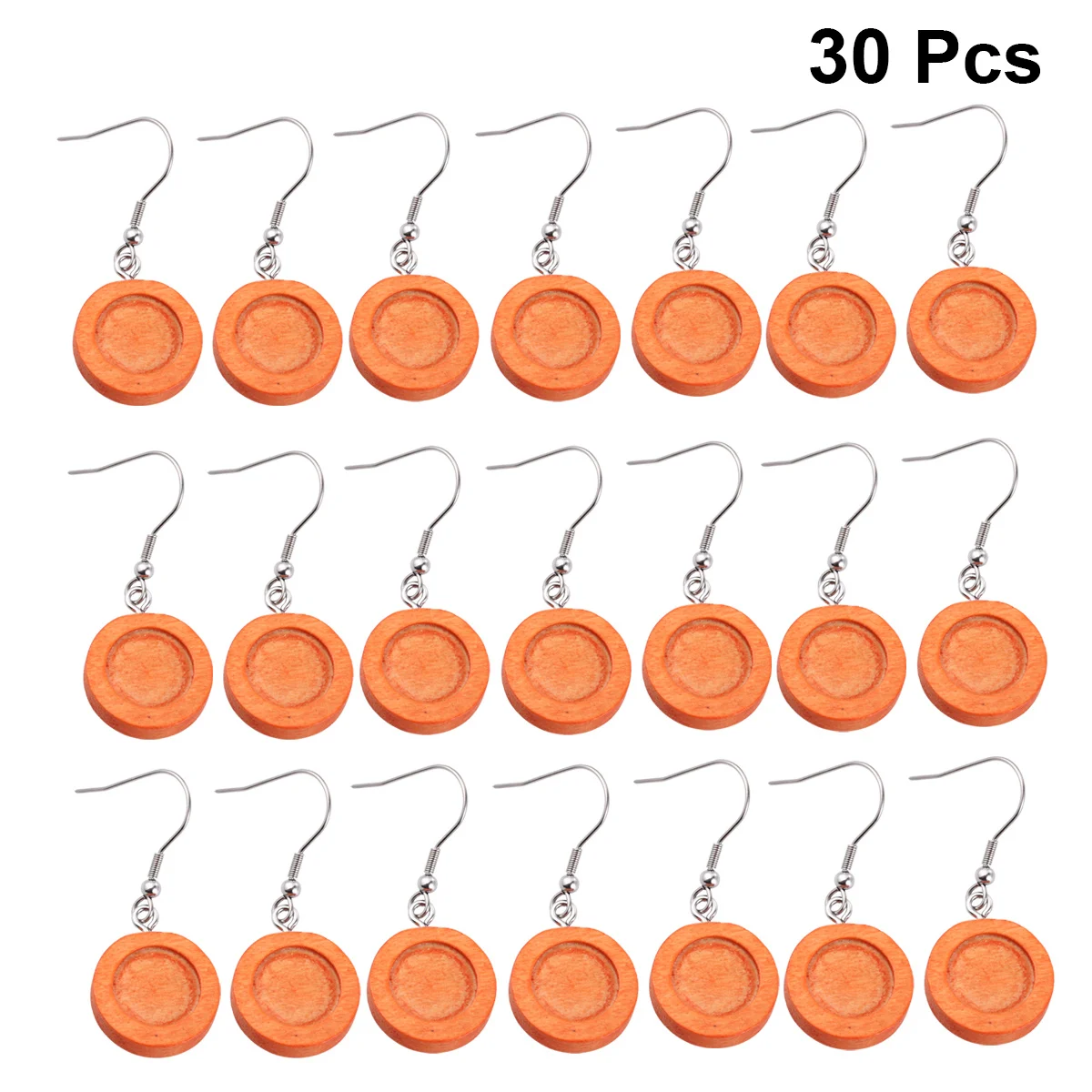 

30 шт. деревянные заготовки для сережек, легкие аксессуары для изготовления ювелирных изделий своими руками, лотки для аксессуаров, деревянные заготовки, серьги для женщин, подарок