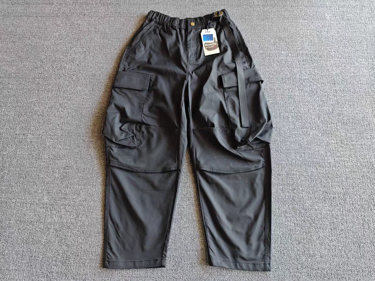 

Loose Fit y Workwear Trousers K287 Haruaki Higaitani Multi-ket Layered Sle Youthful Personali Polyester Fiber