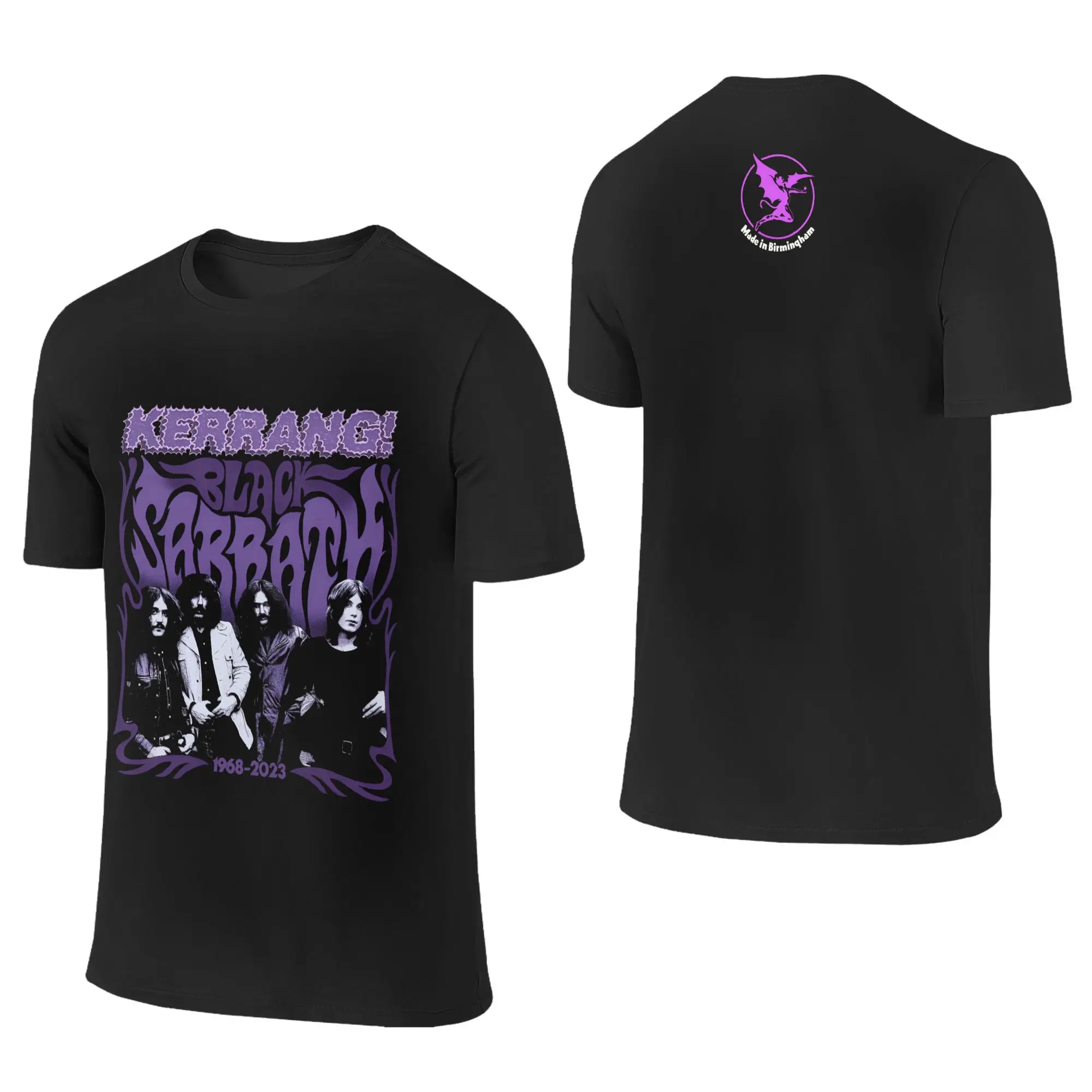 تي شيرت عتيق للسبت الأسود وأوزي أوزبورن العودة إلى البداية للرجال تي شيرت قطني برقبة دائرية ملابس بمقاسات كبيرة #2