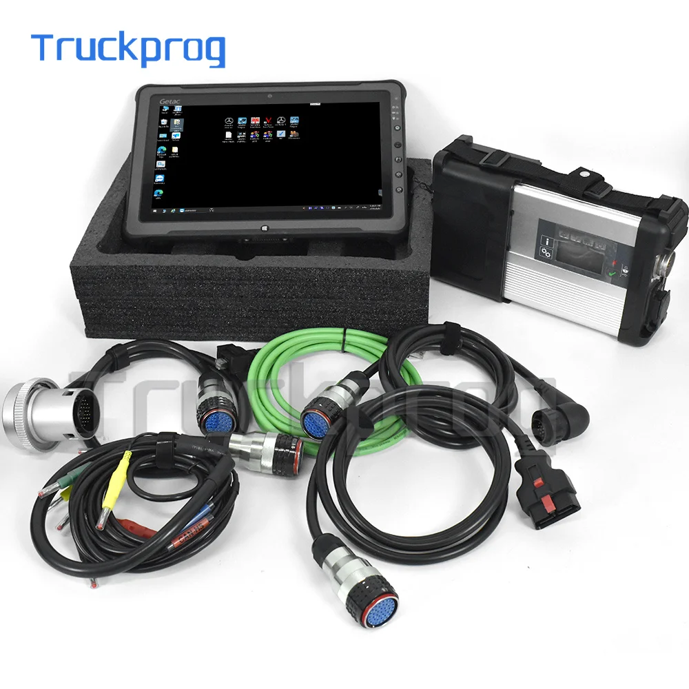 MB Star C5 Car Truck Star Diagnosis Multiplexer SD Connect C5 with Xentry DAS EPC Car Truck Diagnostic Tool With Getac Tablet