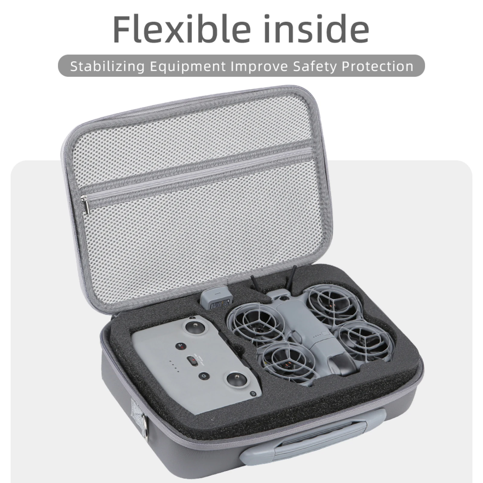 

Carrying Case for DJI Neo2 Fly More Combo Accessories, Portable EVA Storage Travel bag, Compatible with RC-N3 Remote Controller