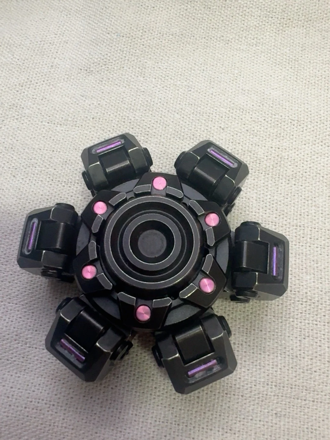 Used EDC Nine Hand Machine City X Sprocket Fidget Spinner