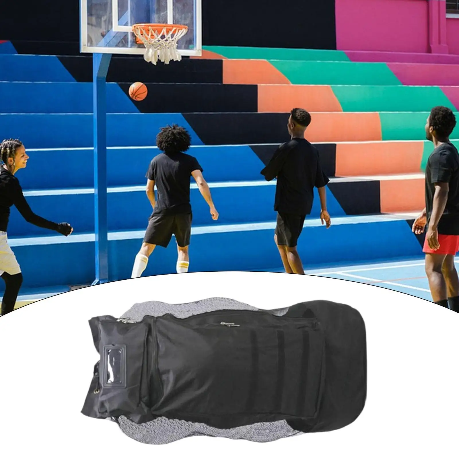 Mesh-Tasche mit Kordelzug, Sportausrüstung, Rucksack, Träger, Sporttasche, Sportballtasche, Basketball-Rucksack für Fußball, Fußball