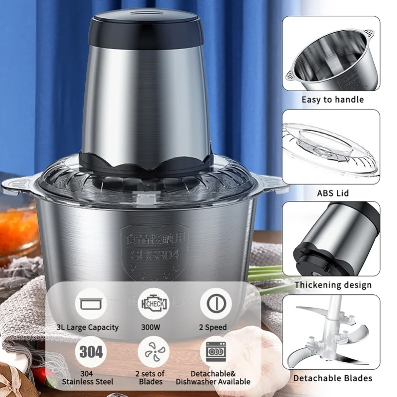 300w-electric-meat-grinder-food-processor-chopper-2-speed-stainless-steel-blade-for-vegetables-meat-baby-food