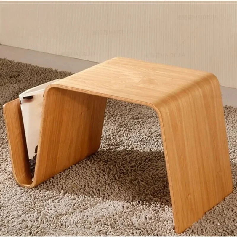 

Bentwood Plywood Mid Century Design Modern End Table For Breakfast, Magazine Living Room Furniture Side Tea Bed Table For Laptop