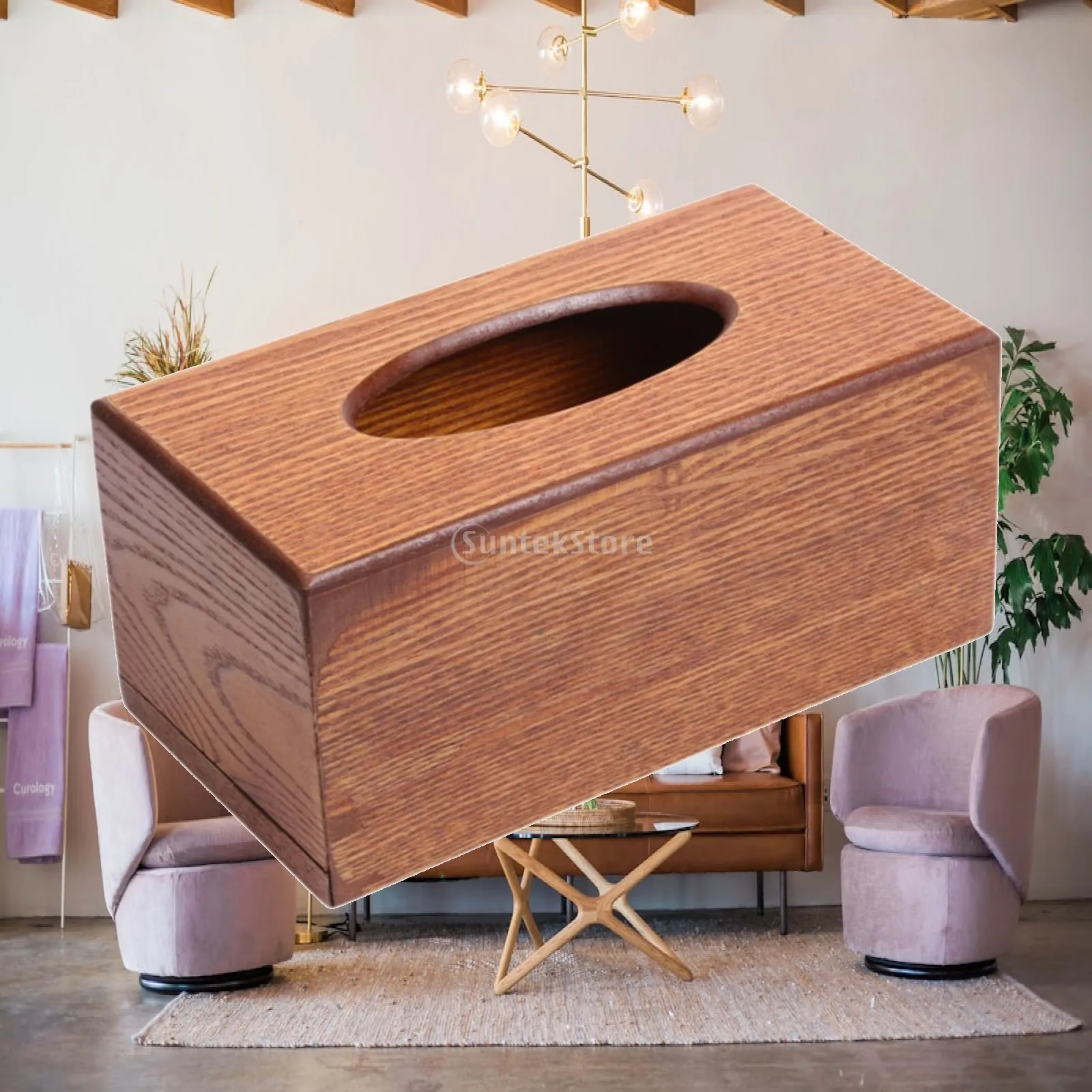 Tissue Box Holder Minimalist Napkin Holder Tissue Dispenser Facial Tissue Holder for Tabletop Kitchen Vanity Home Household