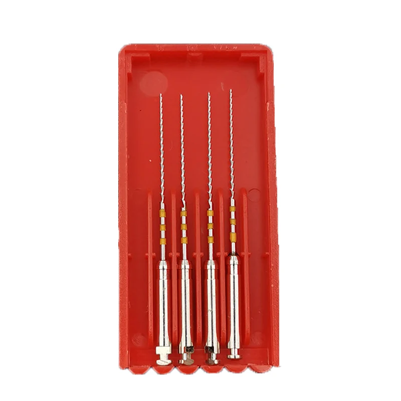 Denspay 4pcs/Box Dental Endo Files Gutta Condensor 60# 70# 80# MacSpadden Condensor Files 25-40# 21mm Endodontic Files Tool