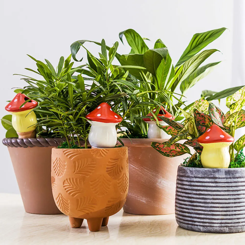 

4Pcs Automatic Ceramic Watering Spikes Durable Self Watering Plant Tool for Indoor Outdoor Garden Lawn Flower Soil Care