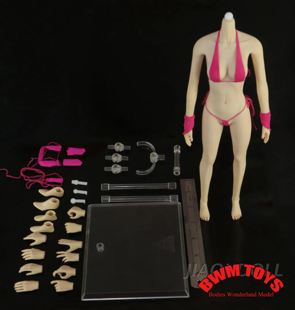 سوبر مرنة الفولاذ المقاوم للصدأ تمثال نصفي متوسط ، ضيق الكتف سلس الجسم لمدة 12 'عمل الشكل ، JOQ-06C ، JOQ-10D ، 1:6 Lan 3.0