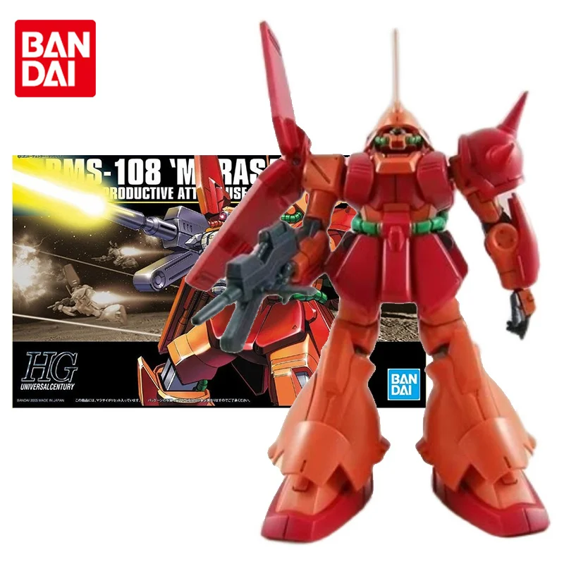 Bandai ของแท้กันดั้มโมเดลคิทอะนิเมะฟิกเกอร์ HGUC 1/144 RMS-108 มาราไซ คอลเลคชั่น กันพลาอะนิเมะแอ็คชั่นฟิกเกอร์ของเล่นสำหรับเด็ก