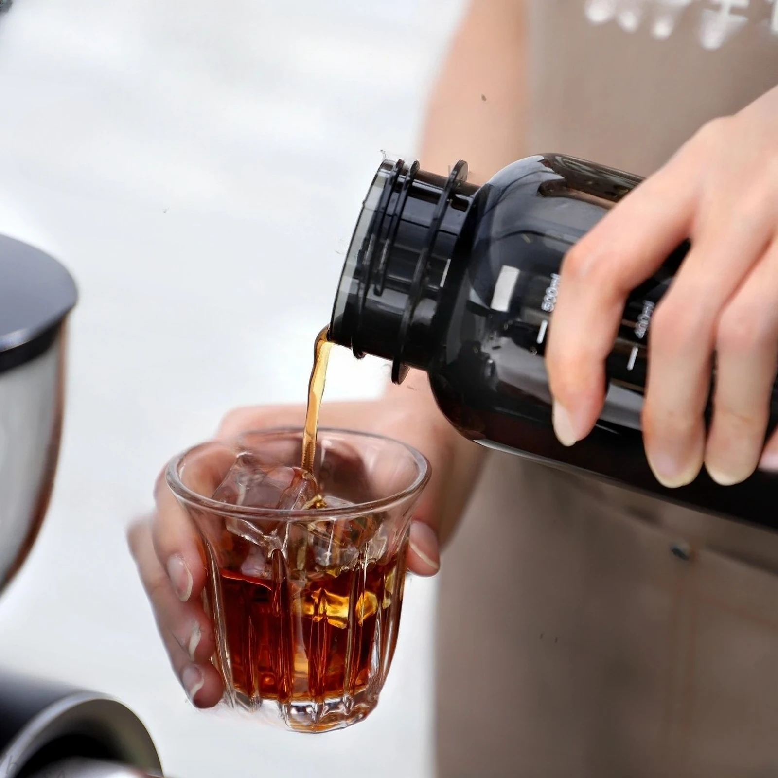 Бутылка для холодного заваривания на 600 мл с фильтром 300 меш, герметичная дорожная чашка для холодного кофе/чая, материал Tritan без BPA