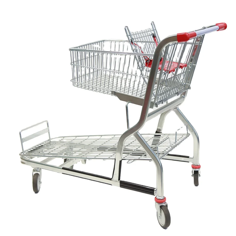

Standard Black Metal Wire Grocery Shopping Cart