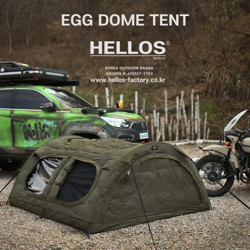 

HELLOS Egg Dome Tent New Arrival Hot Selling Korean 2person tent waterproof family camping tent Outdoor product