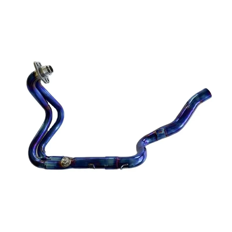 عادم أداء FBB لـ Ninja 250 Ninja300 ماسورة عادم من التيتانيوم Z250 Z300 كاتم صوت عادم رأس سهل الارتداء على أنبوب سفلي